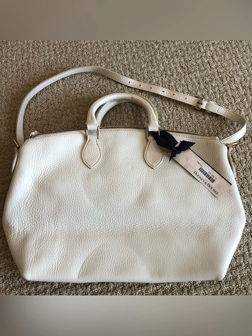Dooney & Bourke White Satchel Leather Purse
